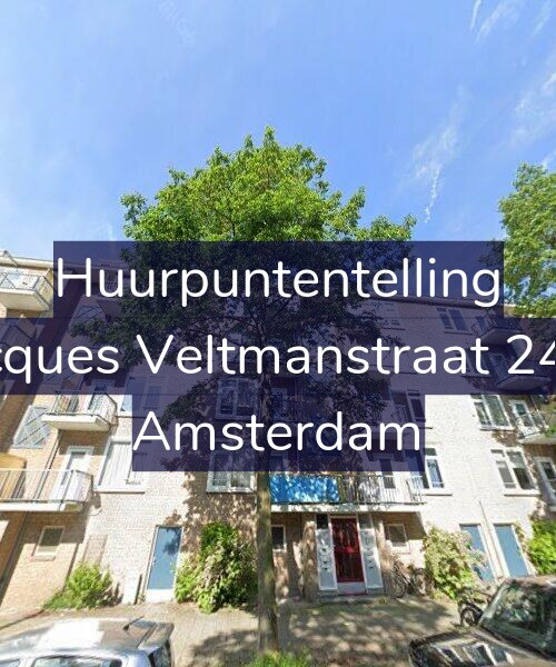 Foto gevel Huurpuntentelling voor Jacques Veltmanstraat 24-1, Amsterdam