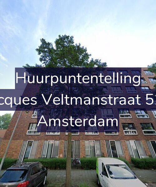 Foto gevel Huurpuntentelling voor Jacques Veltmanstraat 525, Amsterdam