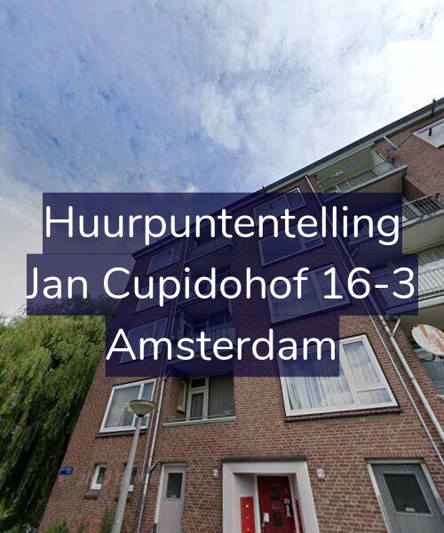 Foto gevel Huurpuntentelling voor Jan Cupidohof 16-3, Amsterdam