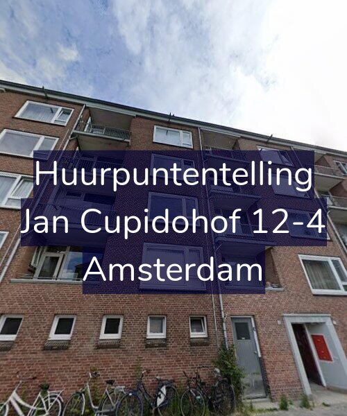 Foto gevel Huurpuntentelling voor Jan Cupidohof 12-4, Amsterdam
