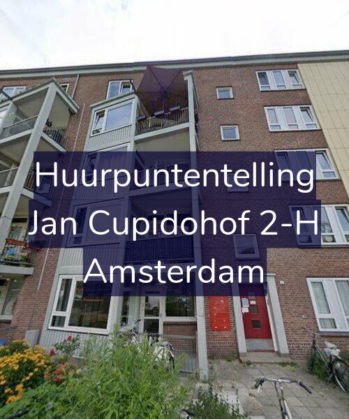 Foto gevel Huurpuntentelling voor Jan Cupidohof 2-H, Amsterdam