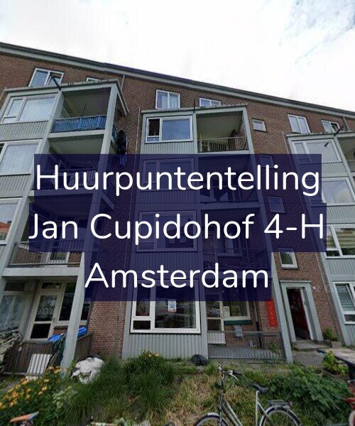 Foto gevel Huurpuntentelling voor Jan Cupidohof 4-H, Amsterdam