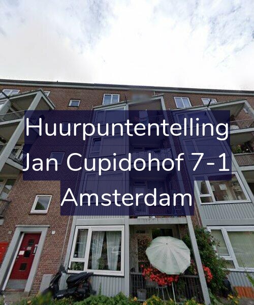 Foto gevel Huurpuntentelling voor Jan Cupidohof 7-1, Amsterdam