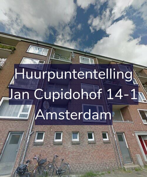 Foto gevel Huurpuntentelling voor Jan Cupidohof 14-1, Amsterdam