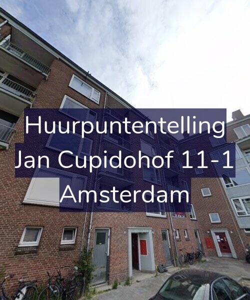 Foto gevel Huurpuntentelling voor Jan Cupidohof 11-1, Amsterdam