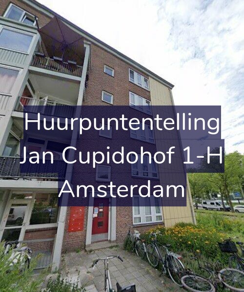 Foto gevel Huurpuntentelling voor Jan Cupidohof 1-H, Amsterdam
