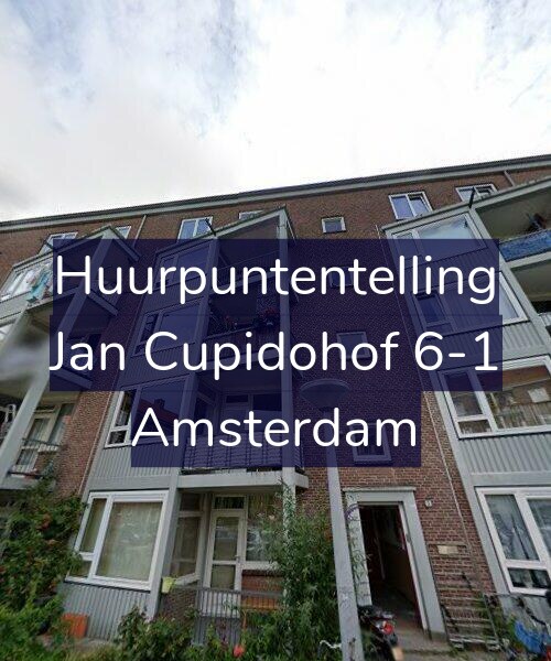 Foto gevel Huurpuntentelling voor Jan Cupidohof 6-1, Amsterdam