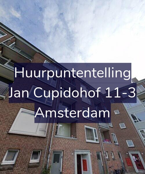 Foto gevel Huurpuntentelling voor Jan Cupidohof 11-3, Amsterdam
