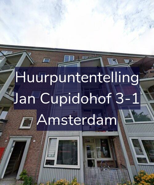 Foto gevel Huurpuntentelling voor Jan Cupidohof 3-1, Amsterdam
