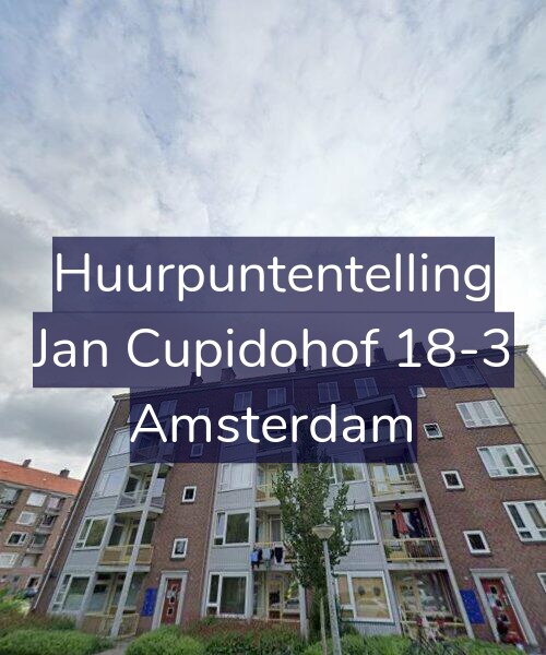Foto gevel Huurpuntentelling voor Jan Cupidohof 18-3, Amsterdam