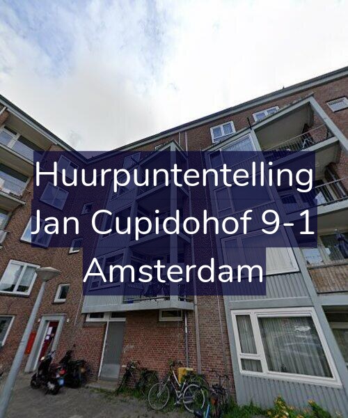 Foto gevel Huurpuntentelling voor Jan Cupidohof 9-1, Amsterdam