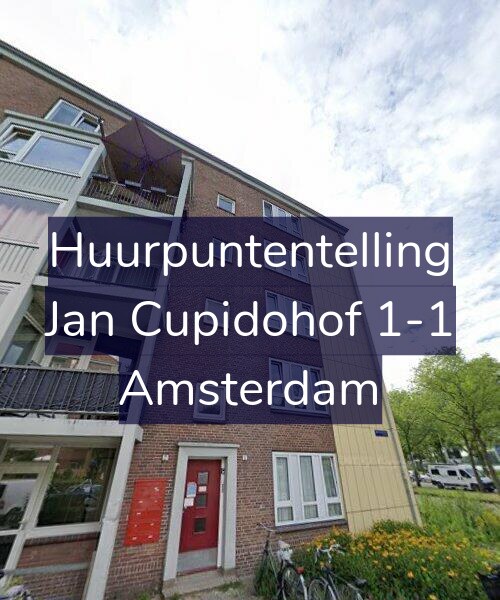 Foto gevel Huurpuntentelling voor Jan Cupidohof 1-1, Amsterdam