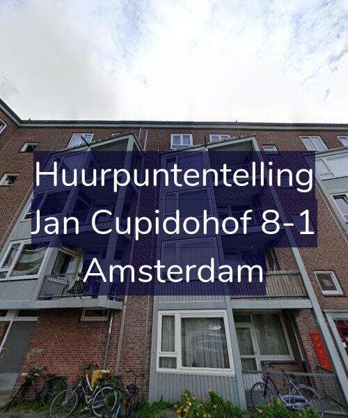 Foto gevel Huurpuntentelling voor Jan Cupidohof 8-1, Amsterdam