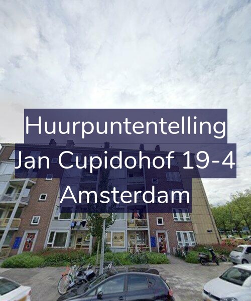 Foto gevel Huurpuntentelling voor Jan Cupidohof 19-4, Amsterdam