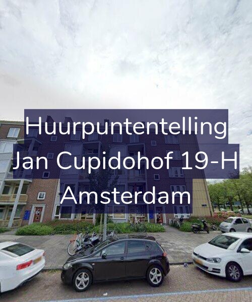 Foto gevel Huurpuntentelling voor Jan Cupidohof 19-H, Amsterdam