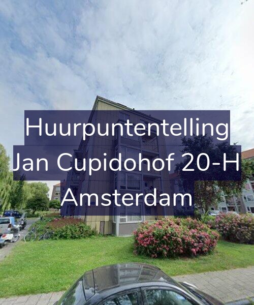 Foto gevel Huurpuntentelling voor Jan Cupidohof 20-H, Amsterdam