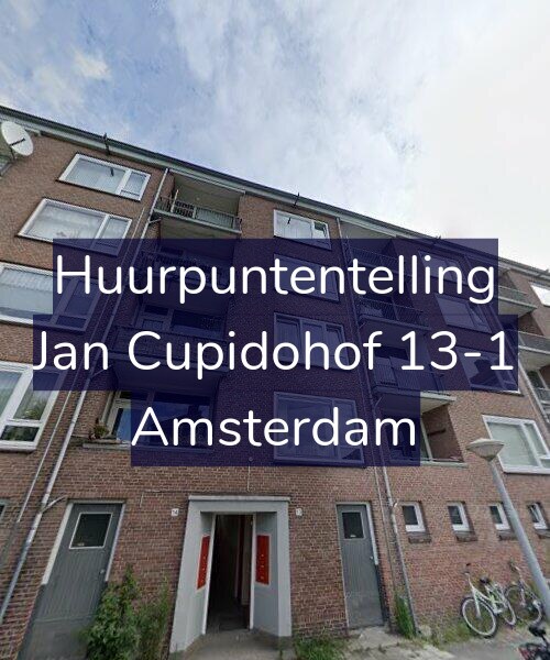 Foto gevel Huurpuntentelling voor Jan Cupidohof 13-1, Amsterdam