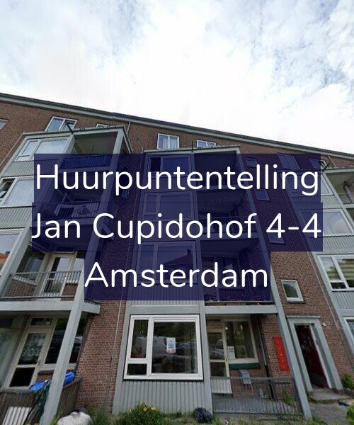 Foto gevel Huurpuntentelling voor Jan Cupidohof 4-4, Amsterdam