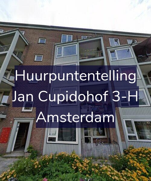 Foto gevel Huurpuntentelling voor Jan Cupidohof 3-H, Amsterdam