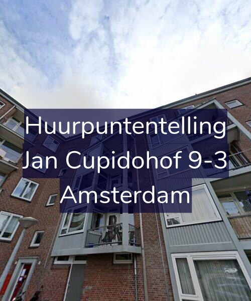 Foto gevel Huurpuntentelling voor Jan Cupidohof 9-3, Amsterdam