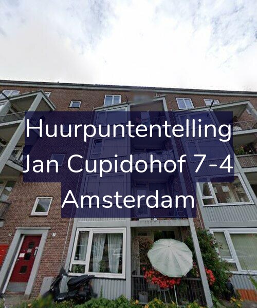 Foto gevel Huurpuntentelling voor Jan Cupidohof 7-4, Amsterdam