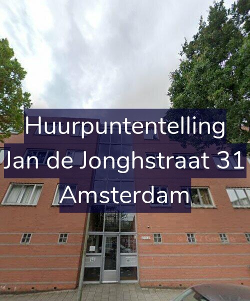 Foto gevel Huurpuntentelling voor Jan de Jonghstraat 31, Amsterdam