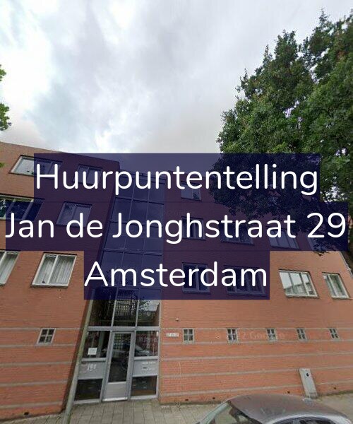 Foto gevel Huurpuntentelling voor Jan de Jonghstraat 29, Amsterdam