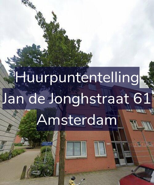 Foto gevel Huurpuntentelling voor Jan de Jonghstraat 61, Amsterdam
