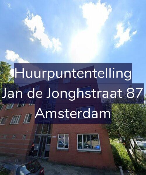 Foto gevel Huurpuntentelling voor Jan de Jonghstraat 87, Amsterdam