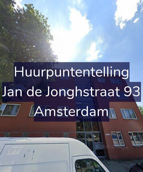Foto gevel Huurpuntentelling voor Jan de Jonghstraat 93, Amsterdam