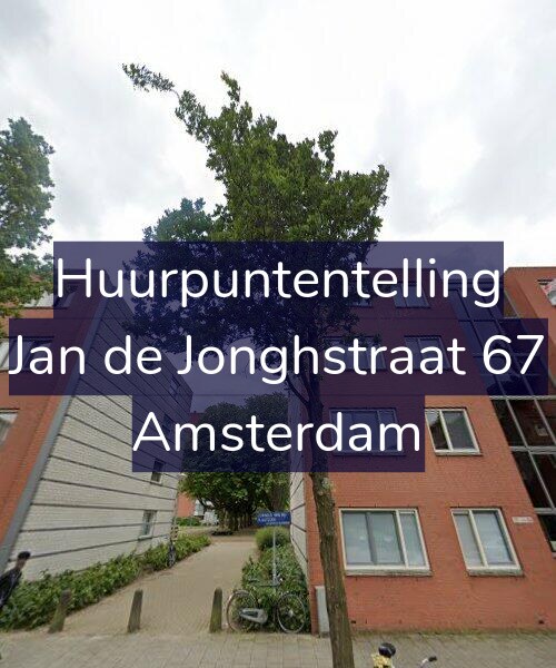 Foto gevel Huurpuntentelling voor Jan de Jonghstraat 67, Amsterdam