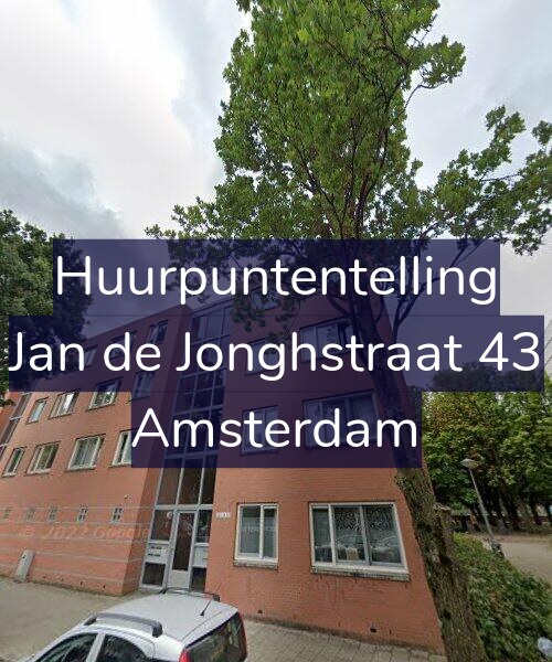 Foto gevel Huurpuntentelling voor Jan de Jonghstraat 43, Amsterdam