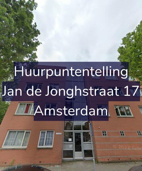 Foto gevel Huurpuntentelling voor Jan de Jonghstraat 17, Amsterdam