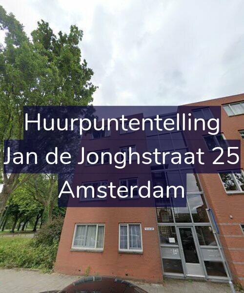 Foto gevel Huurpuntentelling voor Jan de Jonghstraat 25, Amsterdam