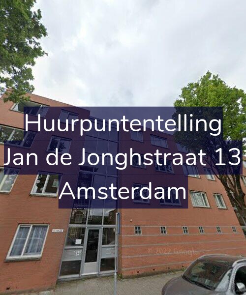 Foto gevel Huurpuntentelling voor Jan de Jonghstraat 13, Amsterdam