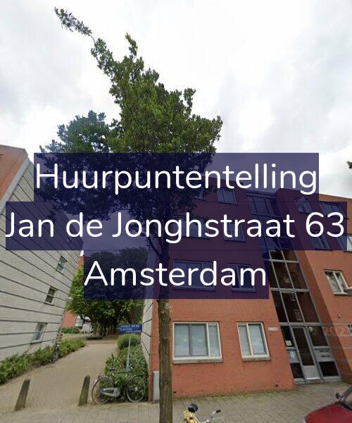 Foto gevel Huurpuntentelling voor Jan de Jonghstraat 63, Amsterdam