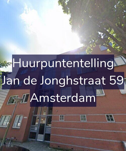 Foto gevel Huurpuntentelling voor Jan de Jonghstraat 59, Amsterdam
