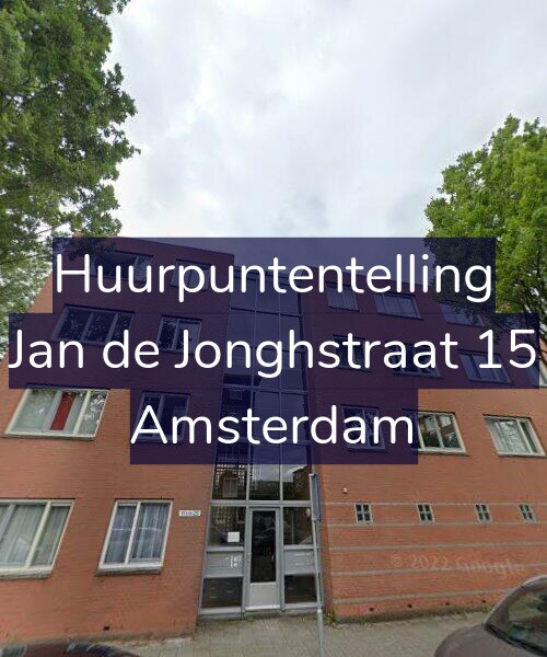 Foto gevel Huurpuntentelling voor Jan de Jonghstraat 15, Amsterdam
