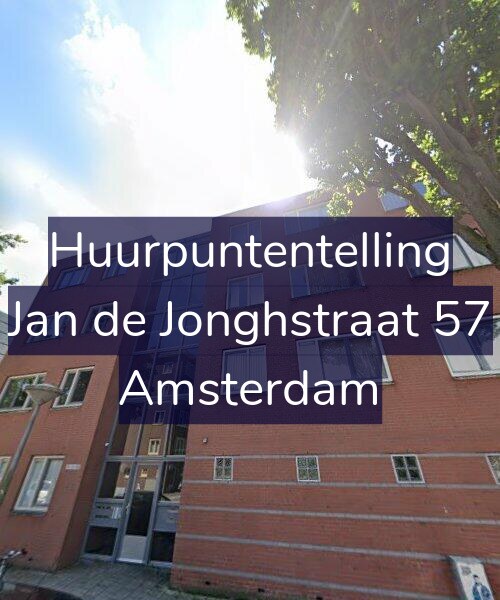 Foto gevel Huurpuntentelling voor Jan de Jonghstraat 57, Amsterdam