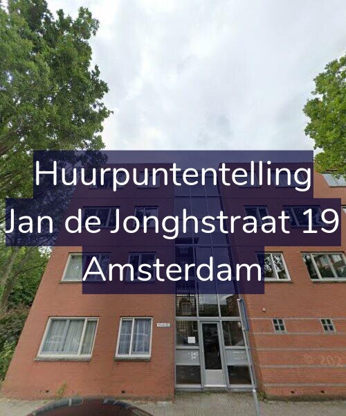 Foto gevel Huurpuntentelling voor Jan de Jonghstraat 19, Amsterdam