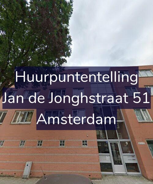 Foto gevel Huurpuntentelling voor Jan de Jonghstraat 51, Amsterdam