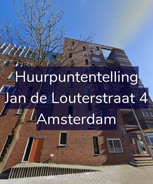 Foto gevel Huurpuntentelling voor Jan de Louterstraat 4, Amsterdam