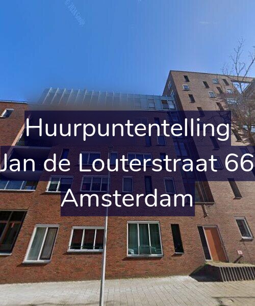 Foto gevel Huurpuntentelling voor Jan de Louterstraat 66, Amsterdam