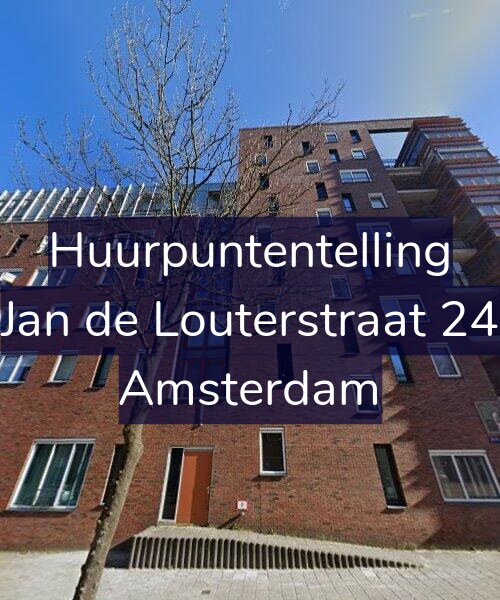 Foto gevel Huurpuntentelling voor Jan de Louterstraat 24, Amsterdam