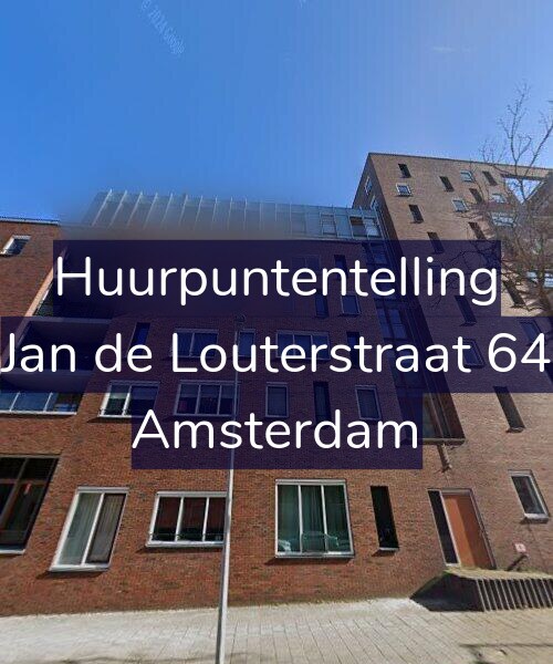 Foto gevel Huurpuntentelling voor Jan de Louterstraat 64, Amsterdam