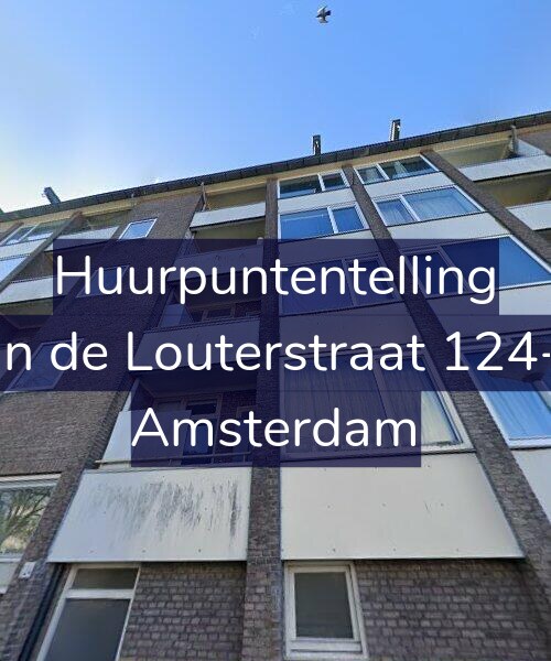 Foto gevel Huurpuntentelling voor Jan de Louterstraat 124-2, Amsterdam