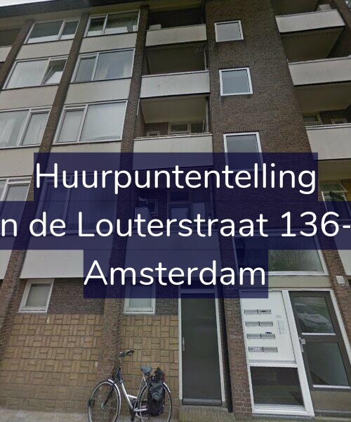 Foto gevel Huurpuntentelling voor Jan de Louterstraat 136-H, Amsterdam