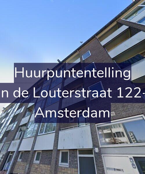 Foto gevel Huurpuntentelling voor Jan de Louterstraat 122-2, Amsterdam