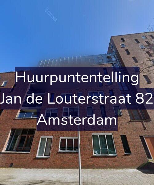 Foto gevel Huurpuntentelling voor Jan de Louterstraat 82, Amsterdam