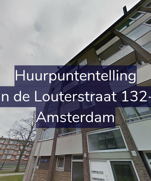 Foto gevel Huurpuntentelling voor Jan de Louterstraat 132-2, Amsterdam